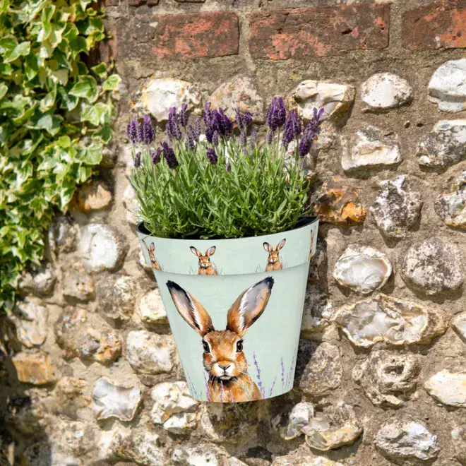Hare - Wall Planter 25cm - Made From Recycled Plastic.