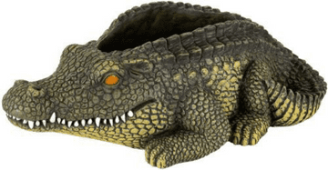Heavy Cement Planter - Crocodile - 36cm