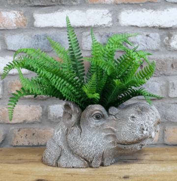 Hippo Head Planter - 17cm