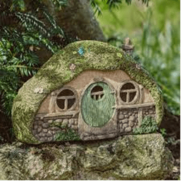 Hobbit House - Solar - LED Colour changing Fairy House