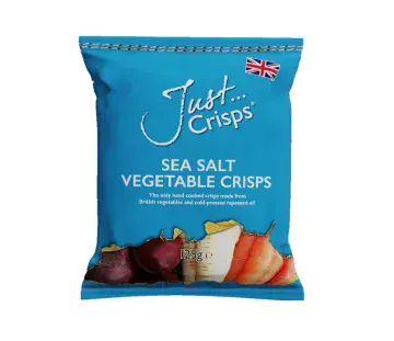 Just Crisps - UK Grown & Made - Sea Salt Vegetable Crips