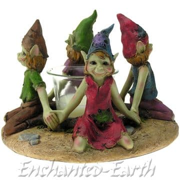 Kneeling Pixie Ring Candle Holder