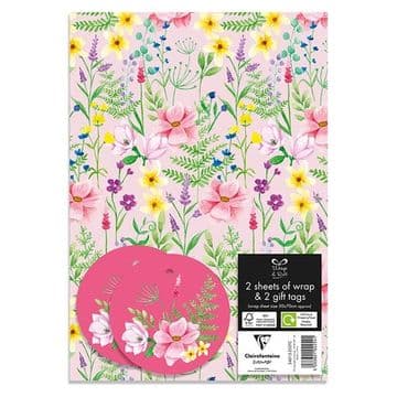 Kraft Floral Co-ordinating Wrap & Tag Pack