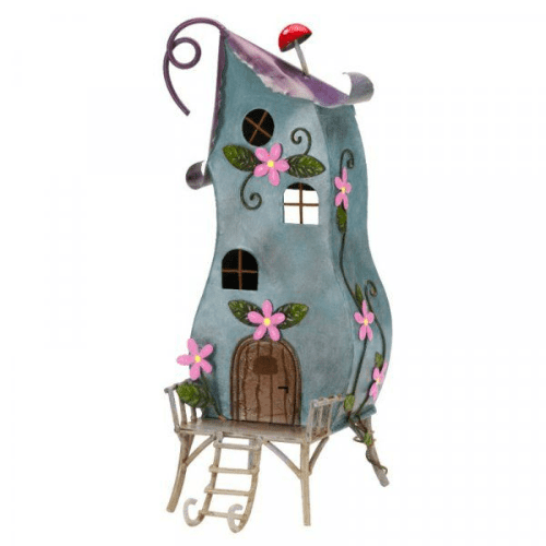 Colourful Metal Fairy House - The Pixie Palace,