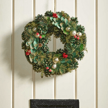 Large 36cm Bauble - Pine Christmas Wreath