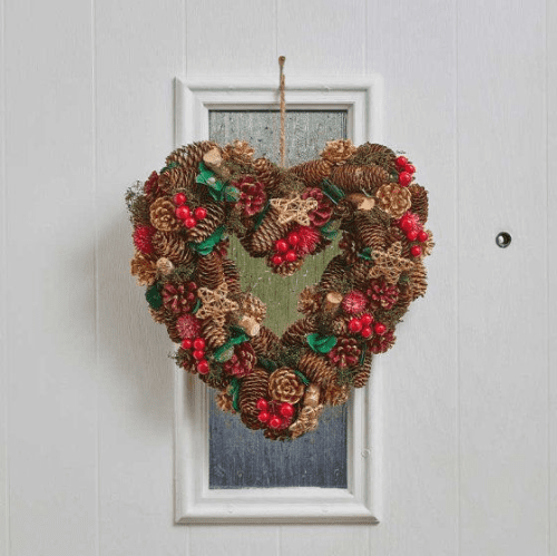 Large 38cm Winter Spice  Christmas Heart.