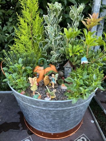 Large 44cm Handmade Fairy garden - The Fall Garden