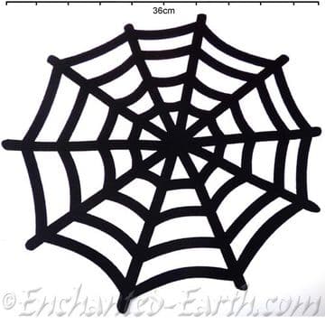 Large Back Felt Spider Web