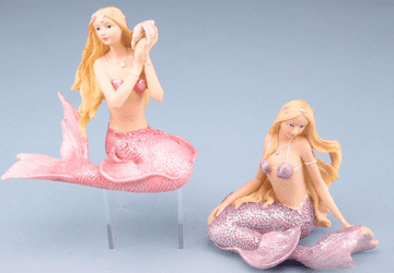 Large - Beautiful Sitting Mermaid - 13.5cm