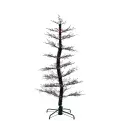 Large Black Dancing LED Light Up Halloween Tree with Ghost Sound (6ft).