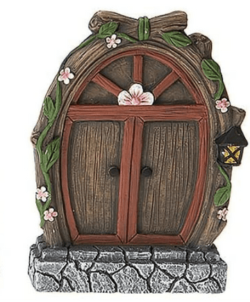 Large Brown Rustic Fairy Garden Door - 15cm