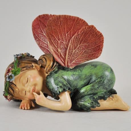 Large Cute Baby Fairy - Cuddling Fairy - 9cm.