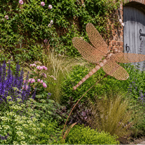 Large Dragonfly - Aged Metal - 125cm.