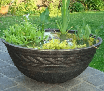 Large Eco Planter- Black & Gold Instant Wildlife Pond - Bowl - 60cm