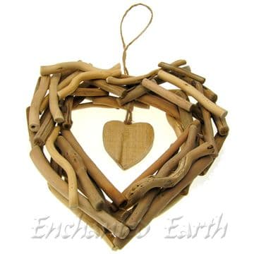 Large Hand made Driftwood Heart