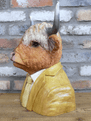 Large Highland Coo Bust - Master Hamish the Cow- 41cm.