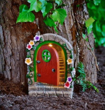 Large Magical Light -Up Fairy Garden Solar - LED Fairy Door - 20.5cm