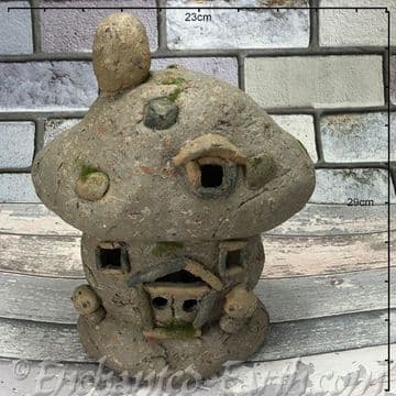 Large Stone Effect Fairy House- Mushroom Manor - 29cm