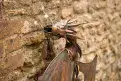 Large Wall Metal Dragon -  Garden Sculpture - 96cm (.