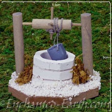Large Water Well - Miniature Garden White Brick Well