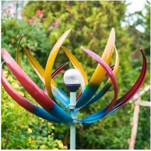 LED colour changing Tresco Wind Spinner - 190cm.