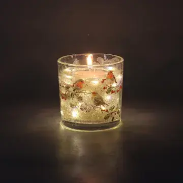 LED Gel Light Up Candle - Robins