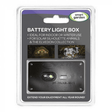 LED Solar Fairy House Battery Box - convert solar to battery for the winter months.