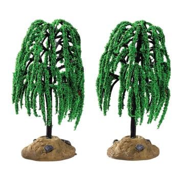 Lemax -Pack of 2 Spring Willow Trees - 8cm tall