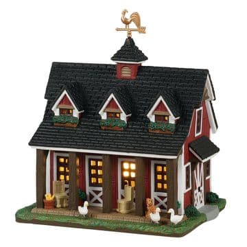 Lemax - The old Barn -Our Barn Our Home - LED Light -up House -Battery operated