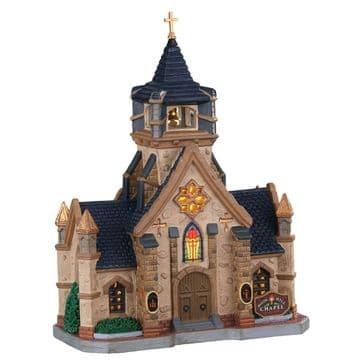Lemax Village - Becon Hill Chapel - LED Light- Up - Battery operated