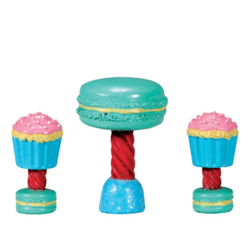 Lemax Village - Dessert table & Chair set