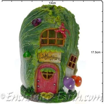 Light up - Cabbage Cottage - Country Garden Fairy House - 17cm