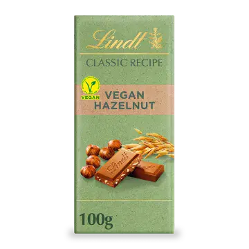 Lindt Classic Recipe Vegan Chocolate Hazelnut - 100g