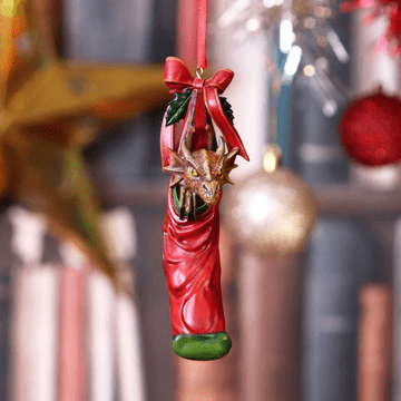 Magical Arrival - Red Dragon Hanging Ornament - 13.5cm