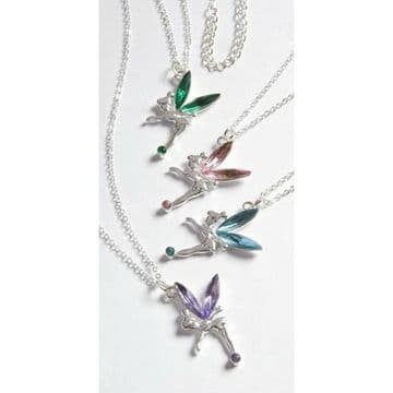 Magical Fairy Pendant & Chain - Pretty Pink