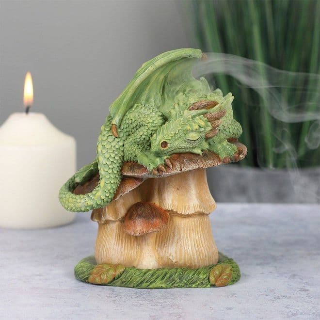Magical Green Dragon- Incense Cone Burner - 13cm.