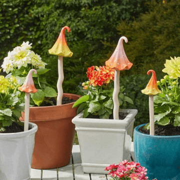 Magical Mushrooms - Ceramic Wizard Hats - 35cm tall