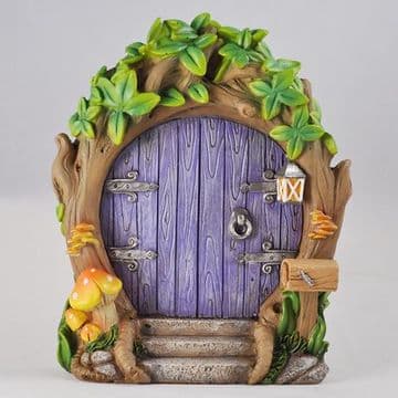 Magical Purple Forest Fairy Door - Large 17cm