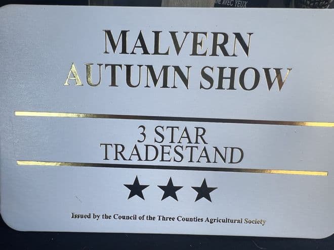 Malvern Autumn  2025 - 3 Gold Stars.
