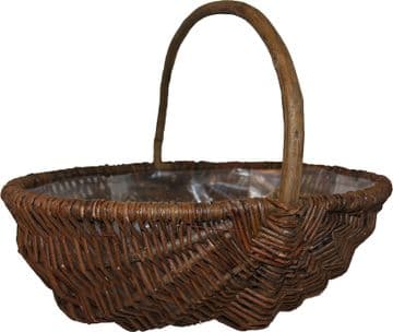 Medium Lined Willow Basket