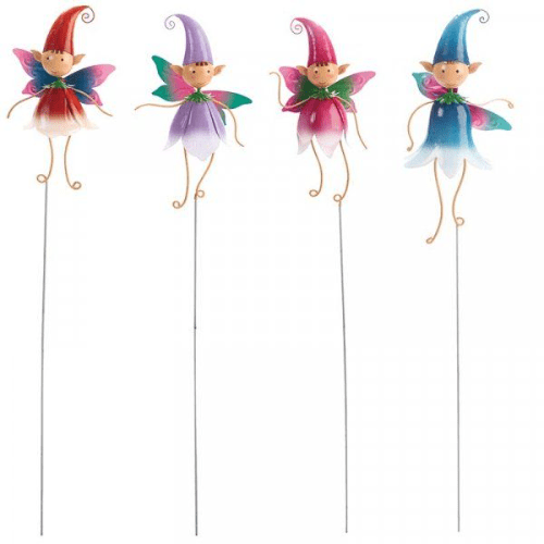 Metal Baby Pixies on a Stake - Choose from 4 designs.