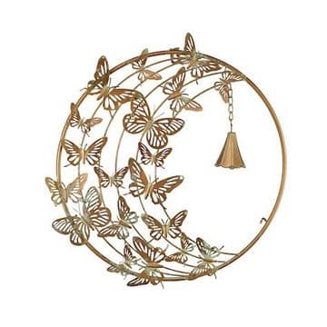 Metal Butterfly wall plaque - 43cm
