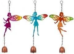 Metal Garden Flower Fairy Wind chime - Choose from 3 designs - 29cm long.
