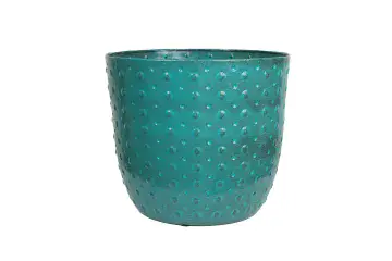 Metal Planter - 30cm Aqua