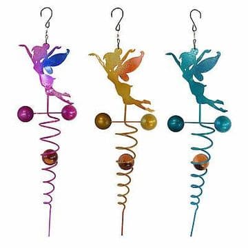 Metal Tinkerbell Fairy Garden Spinners - Choose from 3 designs - 50cm long