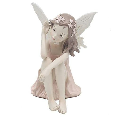 Milly -The Listing Pink Fantasy Fairy - Ceramic - 15cm.