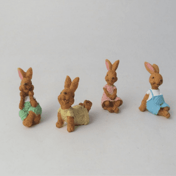 Mini Fairy Garden Bunnies