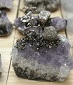 Mini Miners on Real Amethyst Rocks - Assorted Designs.