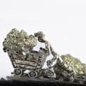 Mini Miners on Real Amethyst Rocks - Assorted Designs.
