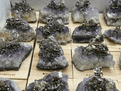 Mini Miners on Real Amethyst Rocks - Assorted Designs.